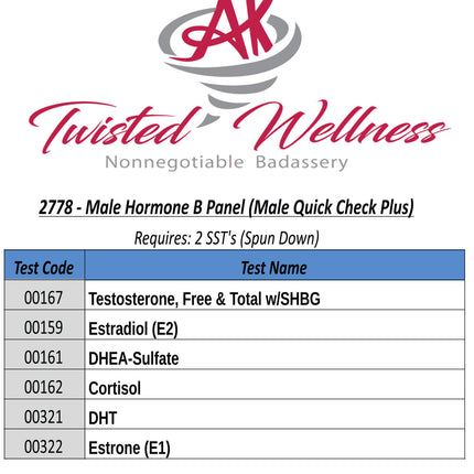 Male Hormone B Panel ( male quick Check Plus )