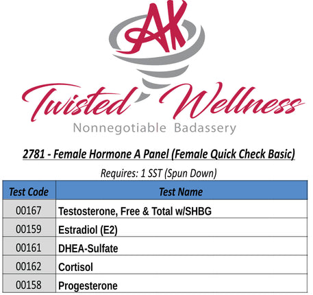 FEMALE A PANEL (female quick check basic)