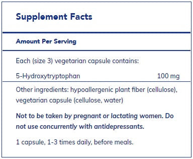 5-HTP (5-Hydroxytryptophan) 100 mg by Pure Encapsulations