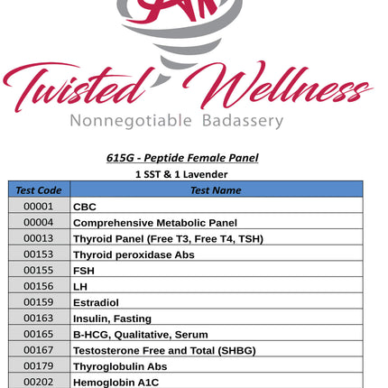 PEPTIDE FEMALE PANEL