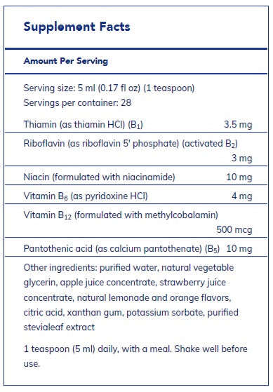 B-Complex liquid 140ml by Pure Encapsulations