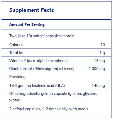 Black Currant Seed Oil by Pure Encapsulations