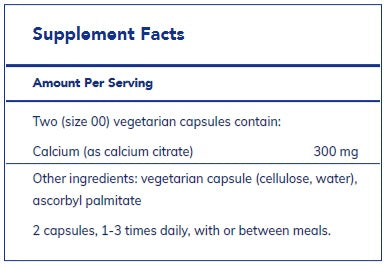 Calcium (citrate) 180's  by Pure Encapsulations