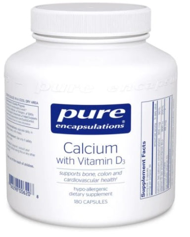 Calcium with Vitamin D3 180's  by Pure Encapsulations