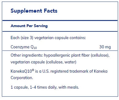 CoQ10 - 30mg 120's  by Pure Encapsulations