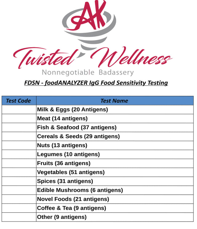 FDSN FoodAnalyzer IgG food Sensitivity Testing