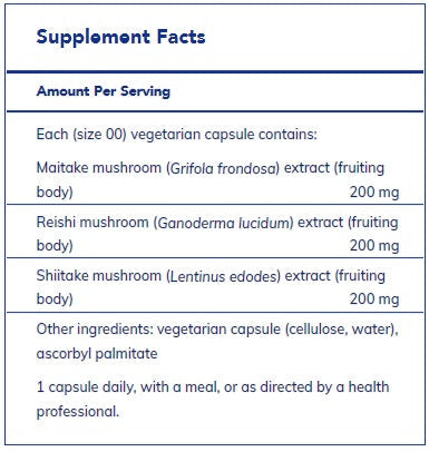 M/R/S Mushroom Formula 120's By Pure Encapsulations