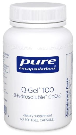 Q-Gel (Hydrosoluble CoQ10) 100 mg 60's by Pure Encapsulations