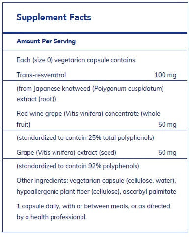 Resveratrol EXTRA by Pure Encapsulations