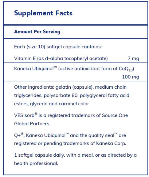 Ubiquinol VESIsorb 60's by Pure Encapsulations