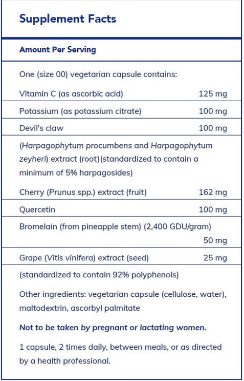 Uric Acid Formula 120's by Pure Encapsulations