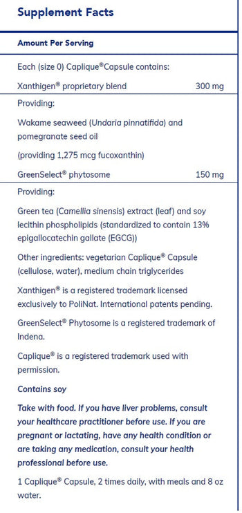 XanthiTrim 60's by Pure Encapsulations